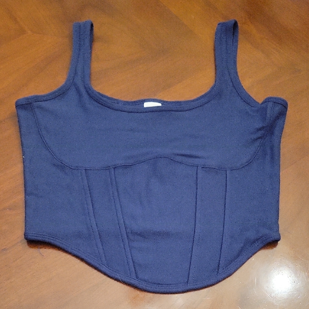PINK Victoria's Secret Navy Crop Top